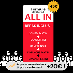 Formule SOIR valable le samedi pour les SPECTATEURS