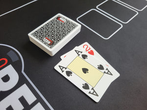 😍🚀 Cartes Poker NOIRES 100% plastiques - REDCACTUS COLLECTION DELUXE