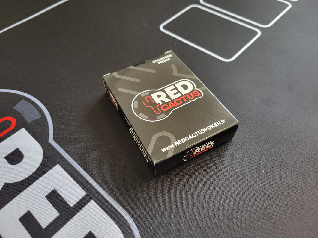 😍🚀 Cartes Poker NOIRES 100% plastiques - REDCACTUS COLLECTION DELUXE