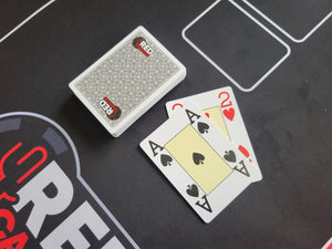 😍🚀 Cartes Poker GRISES 100% plastiques - REDCACTUS COLLECTION DELUXE