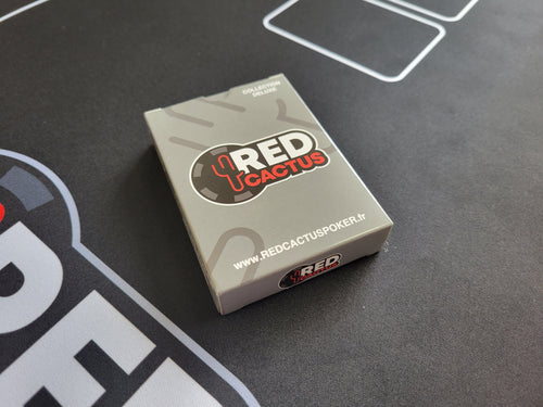 😍🚀 Cartes Poker GRISES 100% plastiques - REDCACTUS COLLECTION DELUXE