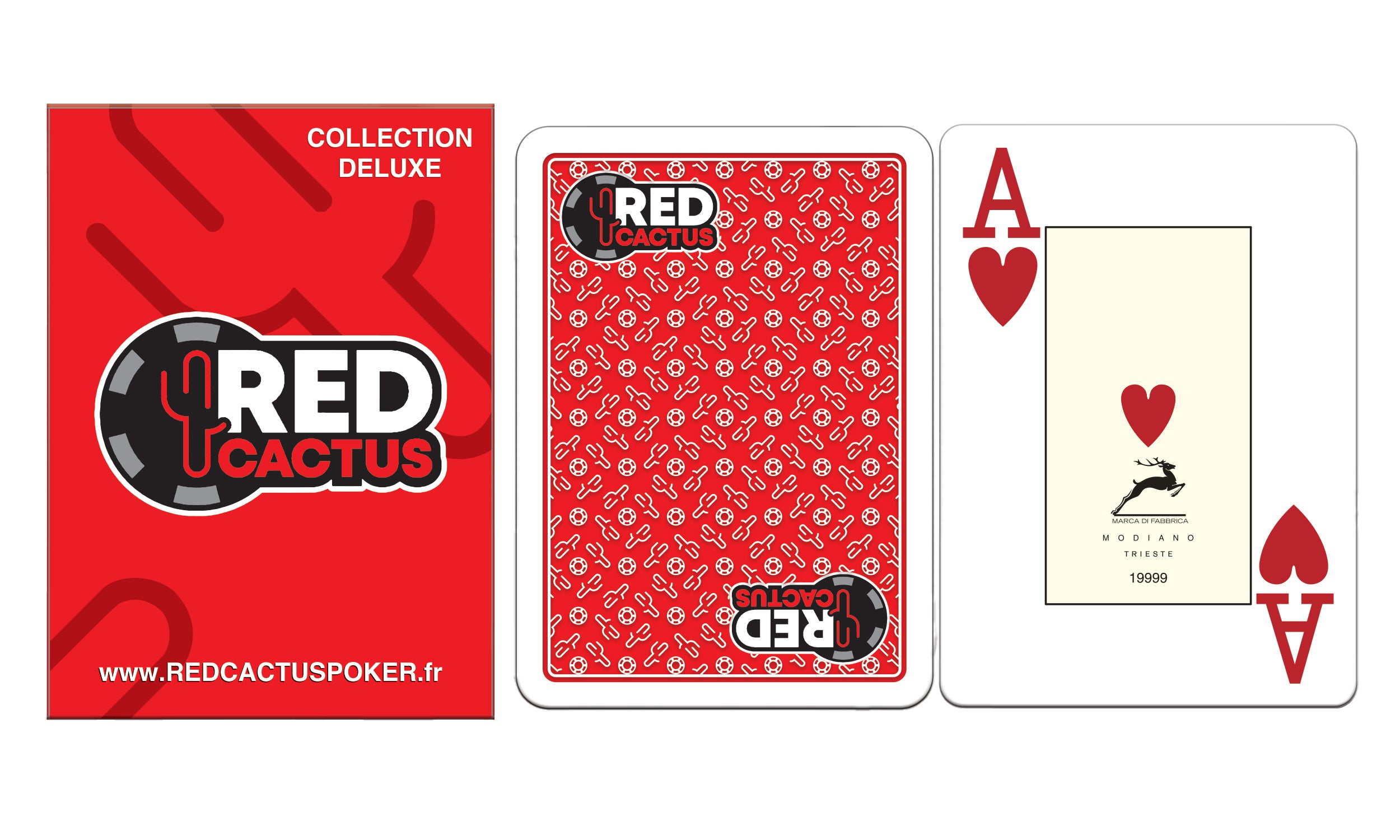😍🚀 Cartes Poker NOIR 100% plastiques - REDCACTUS COLLECTION