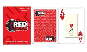 😍🚀 Cartes Poker ROUGE 100% plastiques - REDCACTUS COLLECTION DELUXE